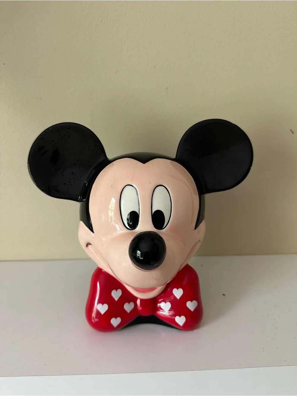 Vintage Disney Ceramic Mickey Mouse Planter